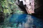 A maravilhosa nascente de águas cristalinas chamada Encanto Azul, próximo à Riachão, na Chapada das Mesas - MA